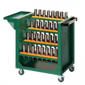 Grüner Werkzeugwagen